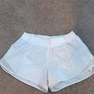 White Lululemon Shorts. PERFECT CONDITION!